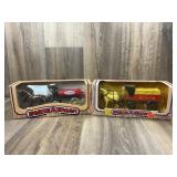 Qty 2 Horse Drawn Wagon Banks, True Value and Farm