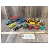 Qty 14 Tootsie Toy Vehicles/Dozers