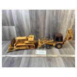 Ertl Case 1450B Dozer, Case 580E Construction King