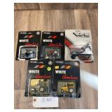 Qty. 5, White Tractors, Ertl, 1/64 Scale, All in B
