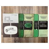 Qty 5 John Deere Manuals; Pickup Baler, Power Mowe