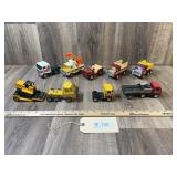 Qty 8 Buddy L Trucks Trailers