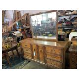 Dresser w/Mirror 68"Wx19"Dx30H (Mirror 37.5"H)