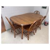 Dining Table and (4) Chairs,64x42x29h,One Chair Ne