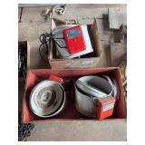 2 Boxes of Pasteurizers With Cart