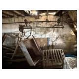 Manure Trolley Cart and Rails