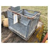 French Bauer Milk Crate, "Protected By Pinkertons