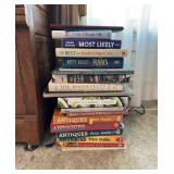 Stack Of Hardcover And Softcover Books