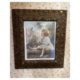 Framed Zula Kenyon "Song of the Bluebird" Print