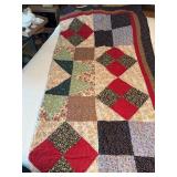 Handmade Patchwork Quilt Squares and Triangles Pat