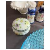 Assorted Glassware, Porcelain, and Figurines