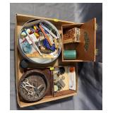 Assorted Small Tools, Measuring Bits, and Pins