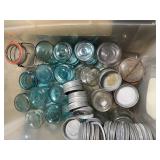 Assorted Mason Jars and Lids