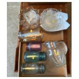 Pressed Glassware and Bail Top Jars