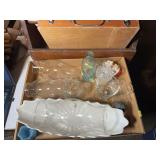 Assorted Hurricane Globes and Ceramic