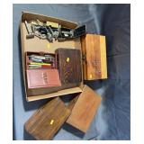 Small Wooden Boxes And Pen Cases