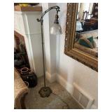 Antique Brass Bridge Arm Floor Lamp