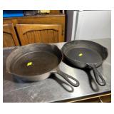 Two Cast Iron Skillets