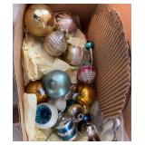 Vintage Mercury Glass Christmas Ornaments