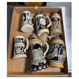 Vintage German Style Beer Steins