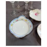 Porcelain Servingware and Glassware Assortment