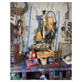 Contents of Shelf, Wall and Under Bench