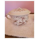 Two Antique Chamber Pots with Lids