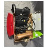 Mixed Clutches Including Red And Black Handbags