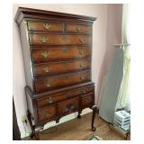 Queen Anne Style Highboy Chest
