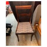 Duncan Phyfe Style Mahogany Side Chair