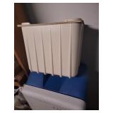 Blue and White Insulated Cooler