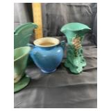 Group of Four Art Pottery Vases