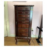 Queen Anne Style Jewelry Storage Cabinet