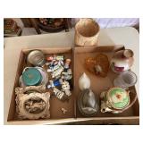 Assorted Porcelain and Glass Trinkets