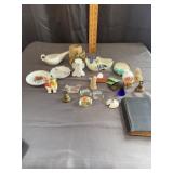 Small Glass Paperweights And Trinket Dishes