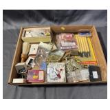 Assorted Small Hardware And Craft Tools