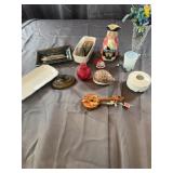 Assorted Small Glass And Ceramic Trinkets Lot