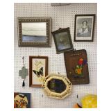 7 Pcs group on Wall; Mirrors, Pictures, Wallhangin