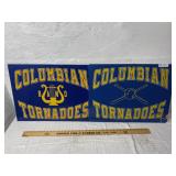2 Columbian Tornadoes Metal Signs 18"x24"