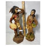 Pair Indian Statues