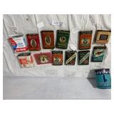 Tobacco and band-Aid Tins