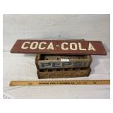 3 pcs Wood Coca-Cola Sign, Wood Pepsi Box, Wood Co