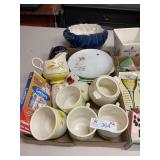 2 Boxes Misc Glass and D©cor