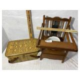 Tin Picnic Basket, Vintage Potty Chair, Vintage Tr