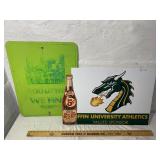 Pepsi-Cola Cardboard Sign, Akron Sign, Tiffin Univ