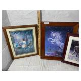 Unicorn Clock, Wolf print, Swing Print