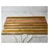 15 Assorted Yard Sticks