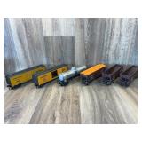 Qty 6 Lionel/KMT rail cars