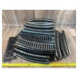Qty 70 - Curved Track Pieces, 1 Junction, Approx.