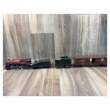 Made in Japan engine, NPC boxcar, Lionel car, smal